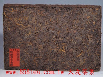 7563嫩芽茶磚是孫清美牧師常飲用的茶品